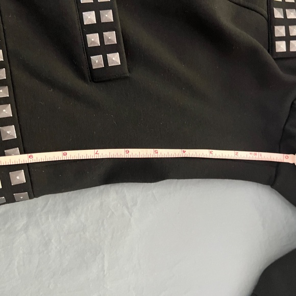 Women's Short Jacket, Black with Metallic Square Accents, Size XL - Picture 5 of 11